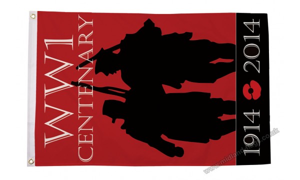 WW1 Centenary 5ft x 3ft Flag - CLEARANCE